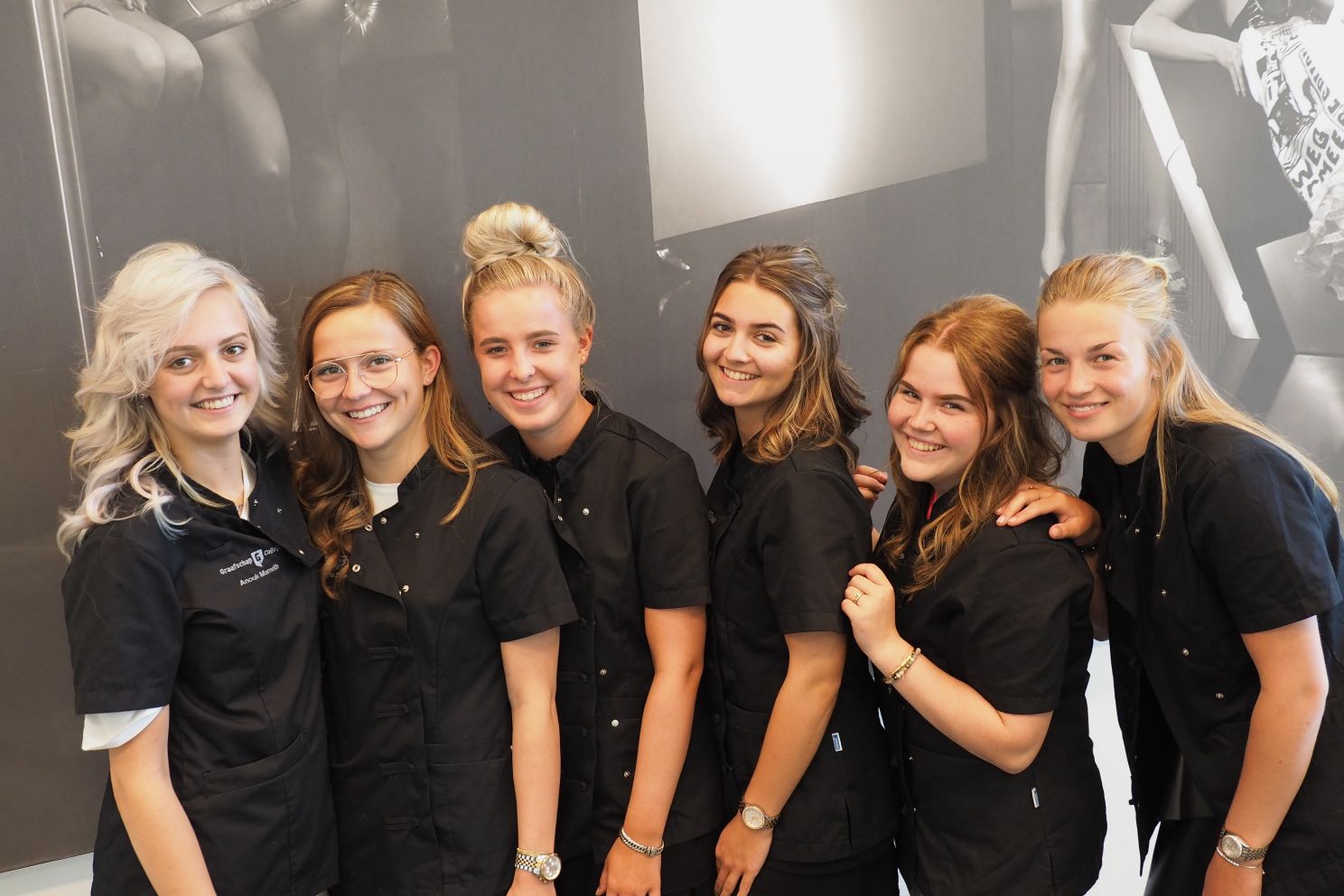 Studenten haarstyliste dame