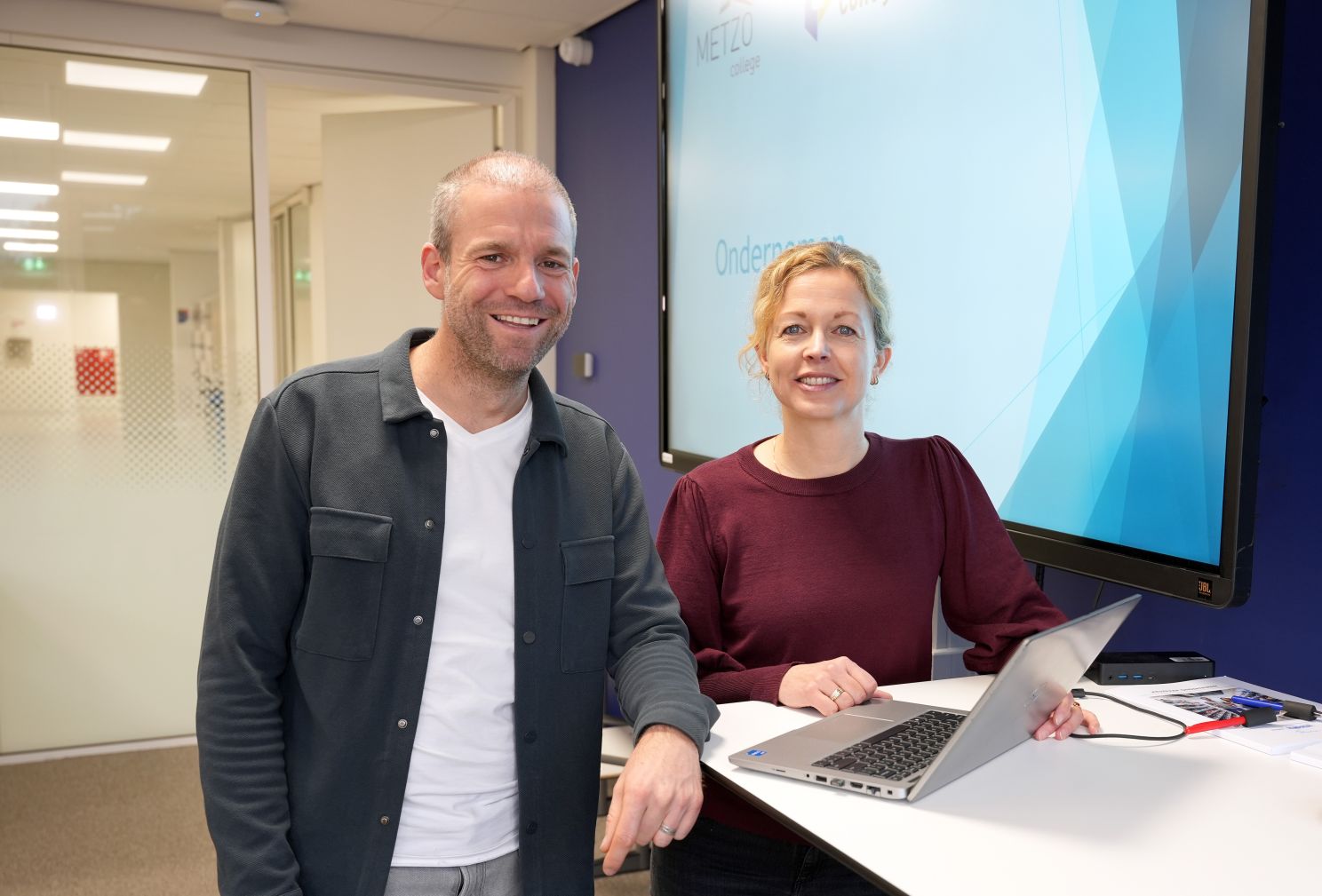 Foto van Sander van het Graafschap College en Danielle van het Metzo College